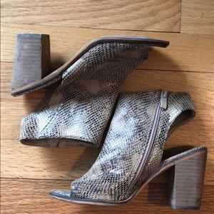 snake skin heels